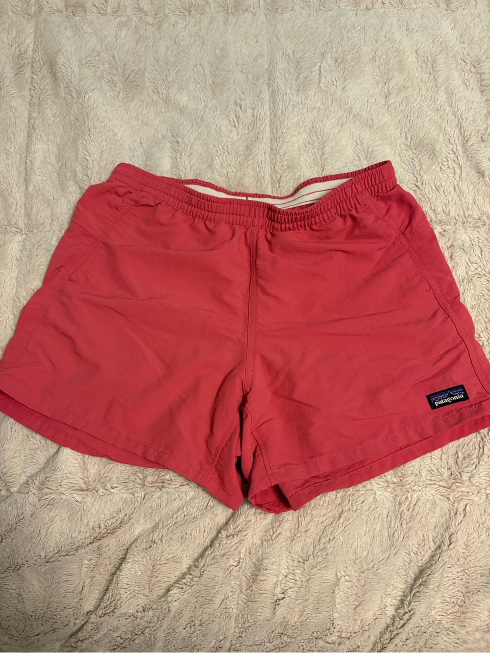 Patagonia Coral-Pink Womens Baggies Shorts
